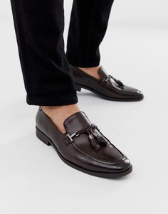 Коричневые лоферы из искусственной кожи с кисточками ASOS DESIGN-Коричневый