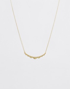 Золотистое ожерелье Kate Spade Slender Scallops-Золотой