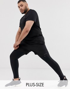 Черные быстросохнущие леггинсы ASOS 4505 Plus running-Черный