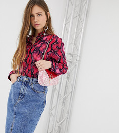 Блузка с неоновым змеиным принтом Bershka-Мульти