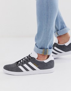Серые кроссовки adidas Originals gazelle-Серый