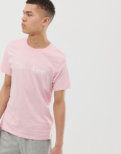 Розовая футболка для дома с круглым вырезом Calvin Klein-Розовый