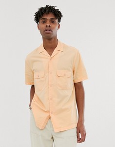 Неоново-оранжевая свободная рубашка ASOS DESIGN-Оранжевый