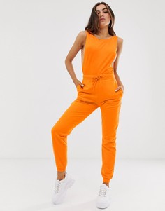 Базовые джоггеры с поясом ASOS DESIGN-Оранжевый