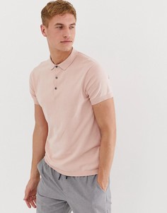 Премиум-поло из выбеленного трикотажа розового цвета Jack & Jones-Розовый
