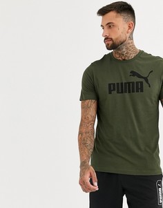 Зеленая футболка Puma Essentials-Зеленый