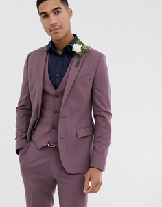 Приталенный пиджак лавандового цвета ASOS DESIGN wedding-Фиолетовый
