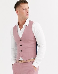 Супероблегающий розовый жилет ASOS DESIGN
