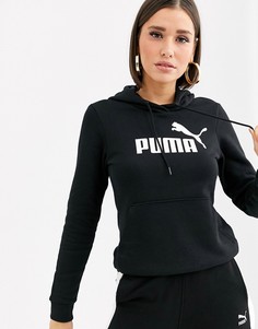 Худи черного цвета с логотипом Puma - Essentials-Черный