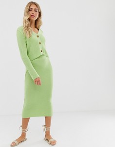 Юбка миди от комплекта ASOS DESIGN-Зеленый