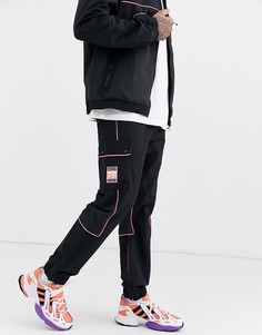 Черные джоггеры с карманами карго adidas Originals-Черный