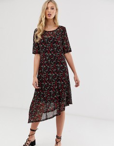 Платье с цветочным принтом Ichi-Мульти