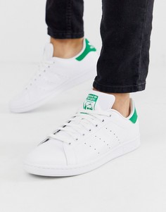 Белые кожаные кроссовки adidas Originals - Stan Smith-Белый