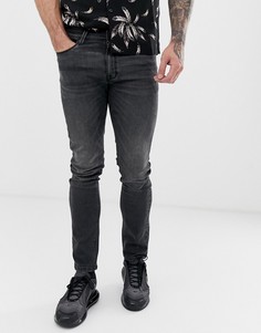 Черные выбеленные джинсы скинни Voi Jeans-Черный