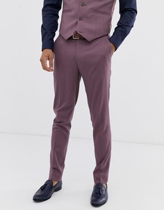 Лавандовые зауженные брюки ASOS DESIGN wedding-Фиолетовый