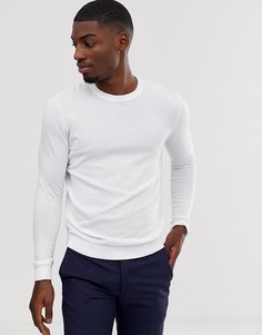Белый хлопковый джемпер ASOS DESIGN