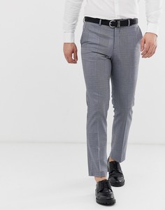 Серые узкие брюки в клетку Jack & Jones Premium-Серый