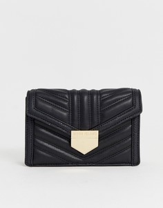 Черная стеганая сумка через плечо River Island-Черный