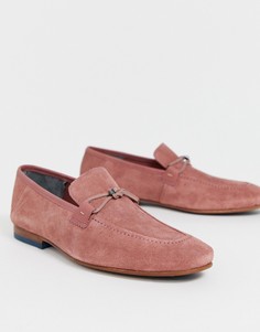 Розовые замшевые лоферы Ted Baker Siblac-Розовый