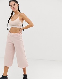 Розовые широкие джоггеры Reebok-Розовый