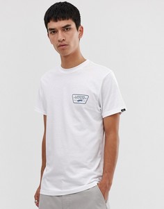 Белая футболка с принтом логотипа на спине Vans-Белый