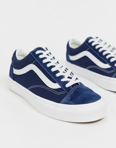 Темно-синие кроссовки Vans Old Skool-Темно-синий