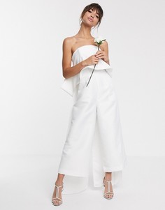 Комбинезон-бандо с бантом ASOS EDITION - wedding-Белый