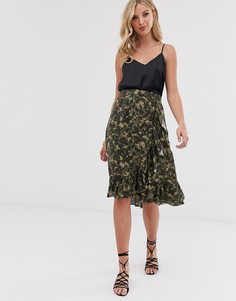 Юбка с запахом и принтом Vero Moda-Мульти