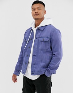 Синяя oversize-куртка в стиле вестерн ASOS DESIGN-Синий