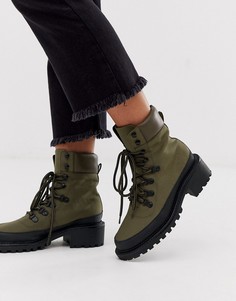 Походные ботинки хаки ASOS DESIGN - Alix-Зеленый