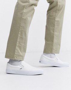Белые кеды-слипоны Vans Classic-Белый