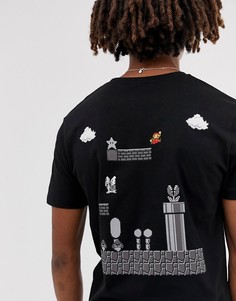 Футболка с принтом \Super Mario\" ASOS DESIGN-Черный