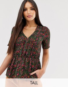 Чайная блузка с цветочным принтом Vero Moda Tall-Мульти