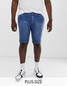 Синие зауженные джинсовые шорты River Island Big & Tall-Синий