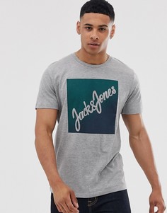 Футболка с логотипом Jack & Jones Originals-Серый
