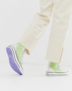 Высокие белые кроссовки Converse chuck taylor all star-Белый