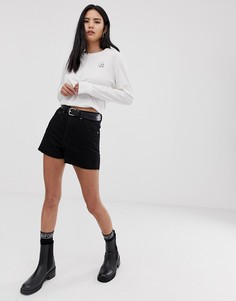 Джинсовые шорты в винтажном стиле Cheap Monday - Donna-Черный