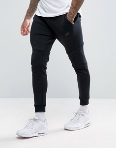 Черные флисовые джоггеры слим Nike tech-Черный