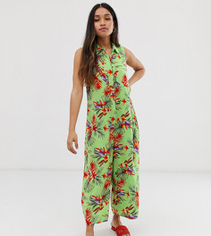 Комбинезон с тропическим принтом ASOS DESIGN Petite-Мульти