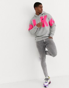 Худи серого цвета Nike-Серый