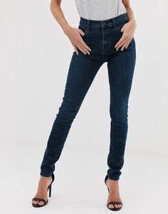 Облегающие джинсы с завышенной талией J Brand Maria-Синий