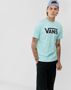 Зеленая футболка с логотипом Vans Classic-Зеленый