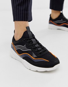 Черные кроссовки на массивной подошве KG by Kurt Geiger-Черный