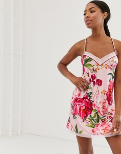 Розовая трикотажная ночная рубашка B by Ted Baker Serenity-Розовый