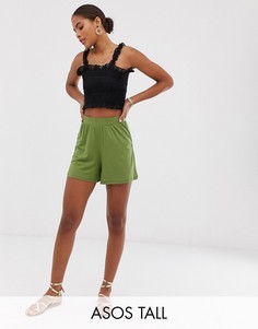 Юбка-шорты ASOS DESIGN Tall-Зеленый