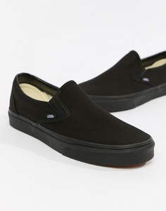 Черные кеды-слипоны Vans Classic-Черный