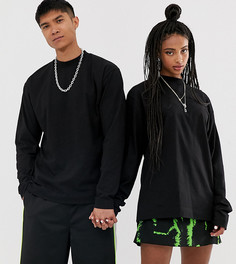 Черный лонгслив COLLUSION Unisex