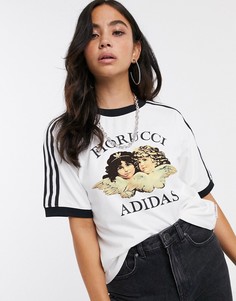 Белая футболка adidas Originals x Fiorucci angel-Белый