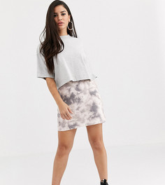 Мини-юбка с принтом тай-дай ASOS DESIGN Petite-Мульти