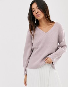 Джемпер с шевронным узором Finery Birch-Розовый